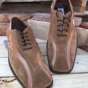 FRATELLI LEATHER & SUEDE SHOES SIZE 9.5M